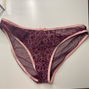 Victoria's Secret Purple and Pink Lace Panties